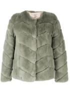 Yves Salomon Meteo Chevron Jacket - Green