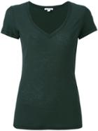 James Perse V-neck T-shirt, Women's, Size: 3, Green, Cotton