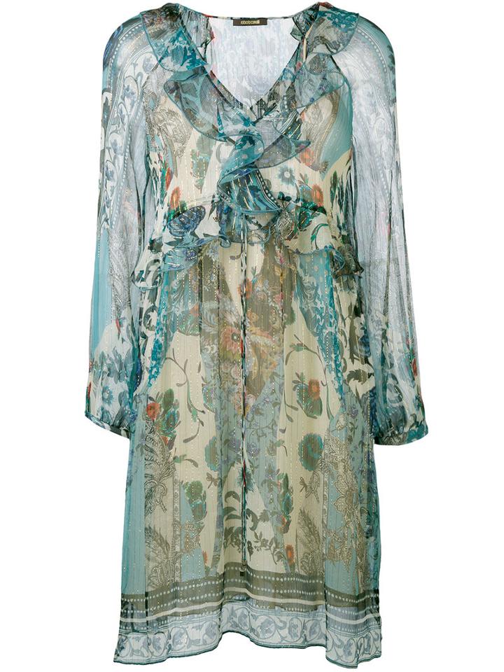 Roberto Cavalli - Potpourri Printed Dress - Women - Silk/polyester - 40, Silk/polyester
