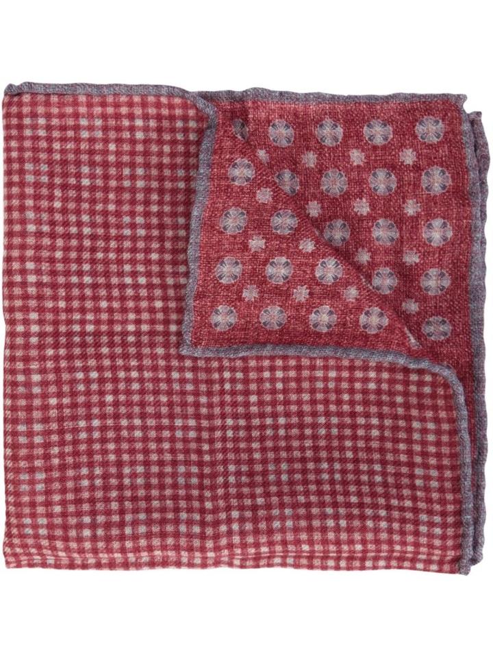 Brunello Cucinelli Checked Patterned Pocket Square