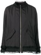 Mm6 Maison Margiela Lace Trim Jacket - Black