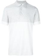 Brunello Cucinelli Two-tone Polo Shirt, Men's, Size: Small, White, Cotton