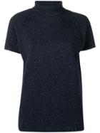 Circolo 1901 Roll Neck Knitted Top - Blue