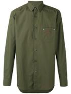 Fendi - Pocket Face Shirt - Men - Cotton - 42, Green, Cotton