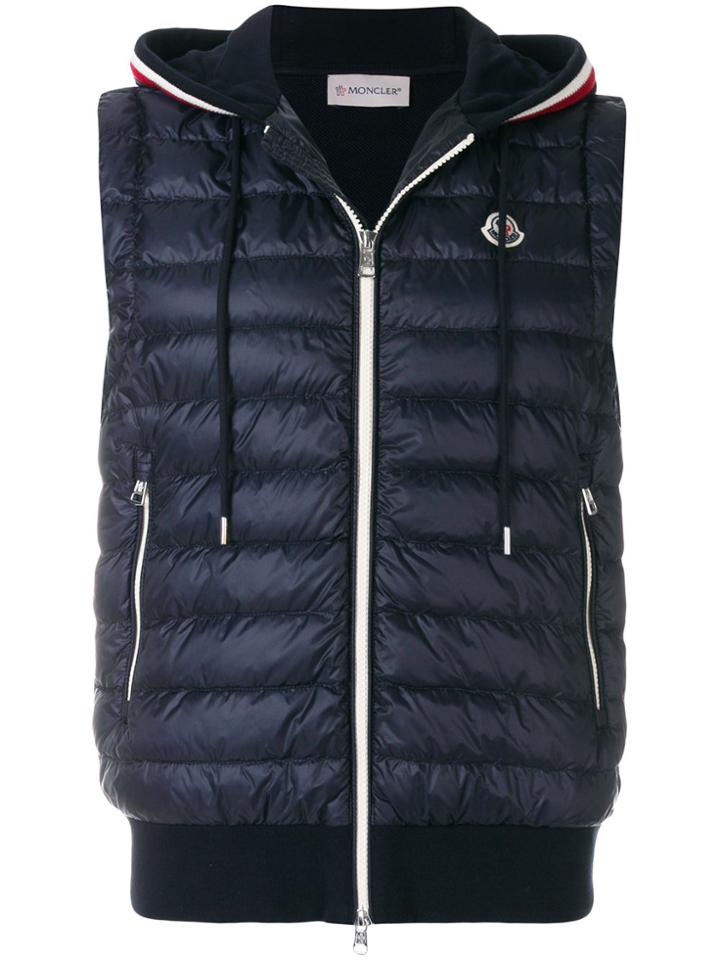 Moncler Hooded Gilet Jacket - Blue