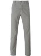 Incotex Slim Chino Trousers, Men's, Size: 33, Grey, Cotton/polyester/spandex/elastane