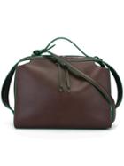 Jil Sander Top Zip Crossbody Bag, Women's, Brown, Calf Leather
