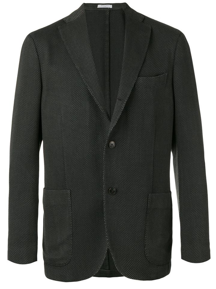 Boglioli Open Blazer, Men's, Size: 50, Grey, Virgin Wool/cupro