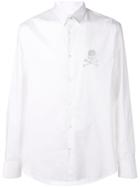 Philipp Plein Crystal Skull Crest Shirt - White