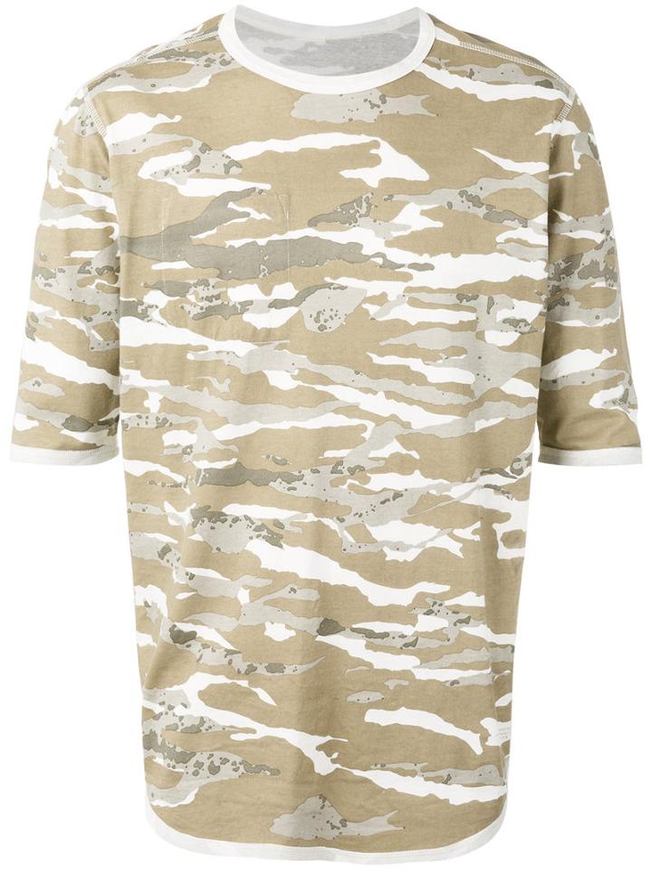 Maharishi - Camouflage Print T-shirt - Men - Organic Cotton - L, Green, Organic Cotton