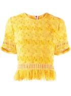 Ermanno Scervino Fringed Crop Top - Yellow