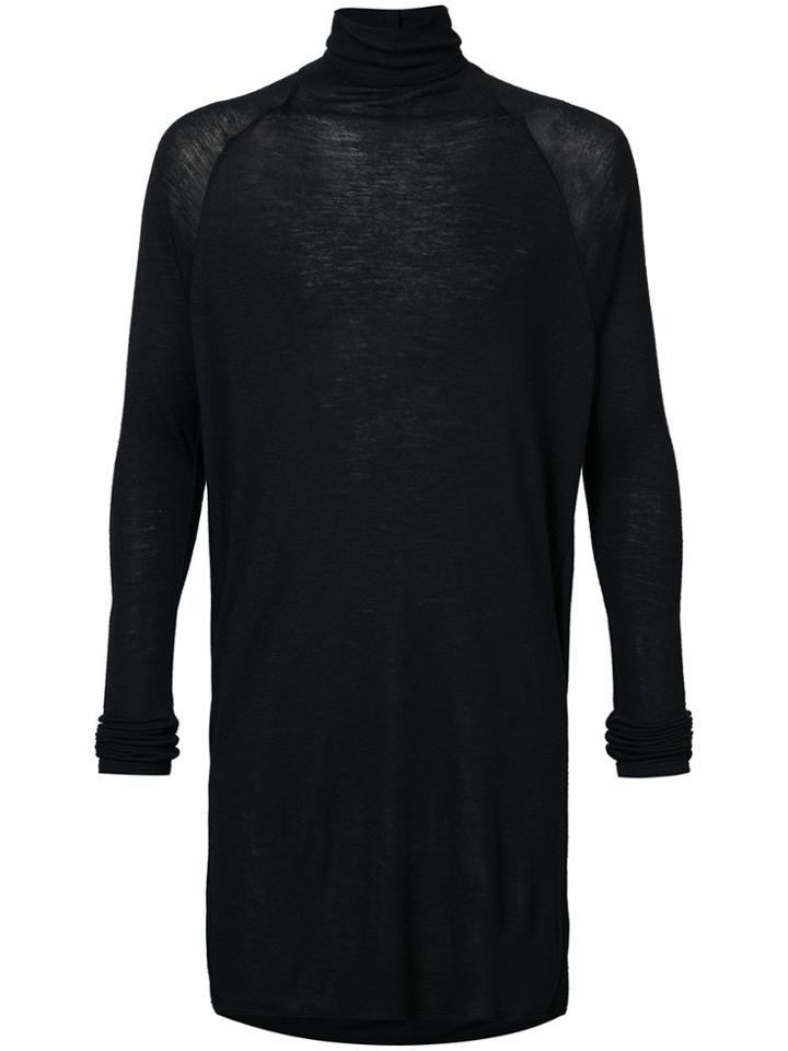 Jan Jan Van Essche Longline Turtleneck Sweater - Black