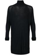 Jan Jan Van Essche Longline Turtleneck Sweater - Black