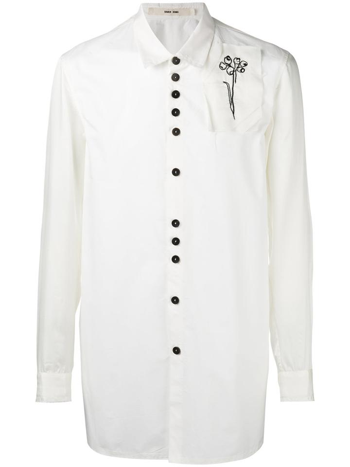 Damir Doma Sven Shirt, Men's, Size: Small, White, Cotton/cupro