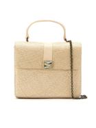 Serpui Straw 'riabun' Bag - Neutrals