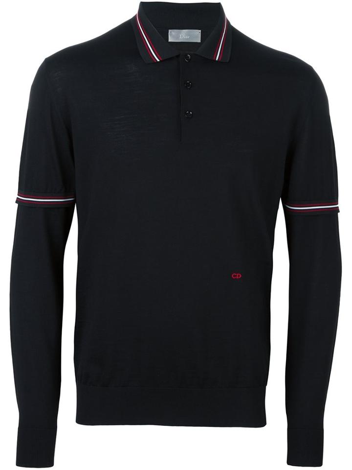 Dior Homme Striped Colar Jumper