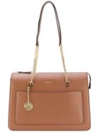 Dkny Chain-strap Shopper Tote - Brown