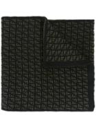 Fendi - Ff Logo Scarf - Men - Wool - One Size, Black, Wool