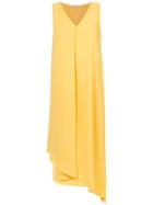 Gloria Coelho Asymmetrical Silk Dress - Yellow & Orange