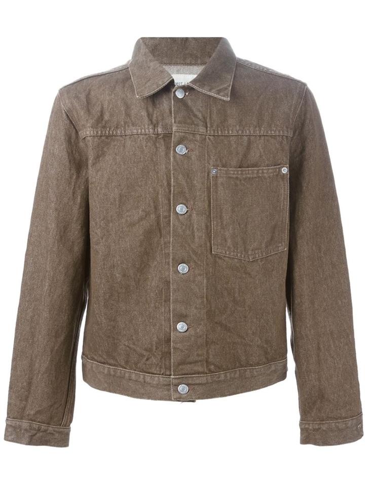 Classic Denim Jacket, Men's, Size: 44, Brown, Helmut Lang Vintage