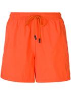 Etro Drawstring Waist Swim Shorts - Orange