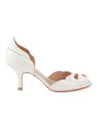 Sarah Chofakian Mid-heel Pumps - White