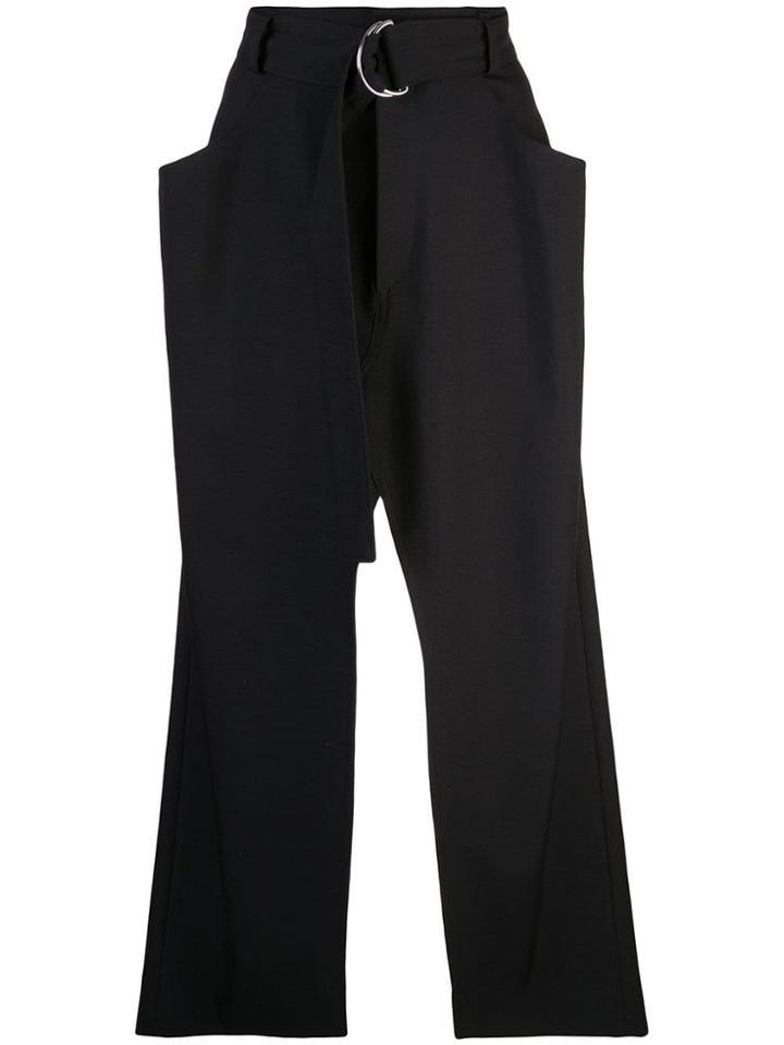 Proenza Schouler Slit Open Long Skirt - Black