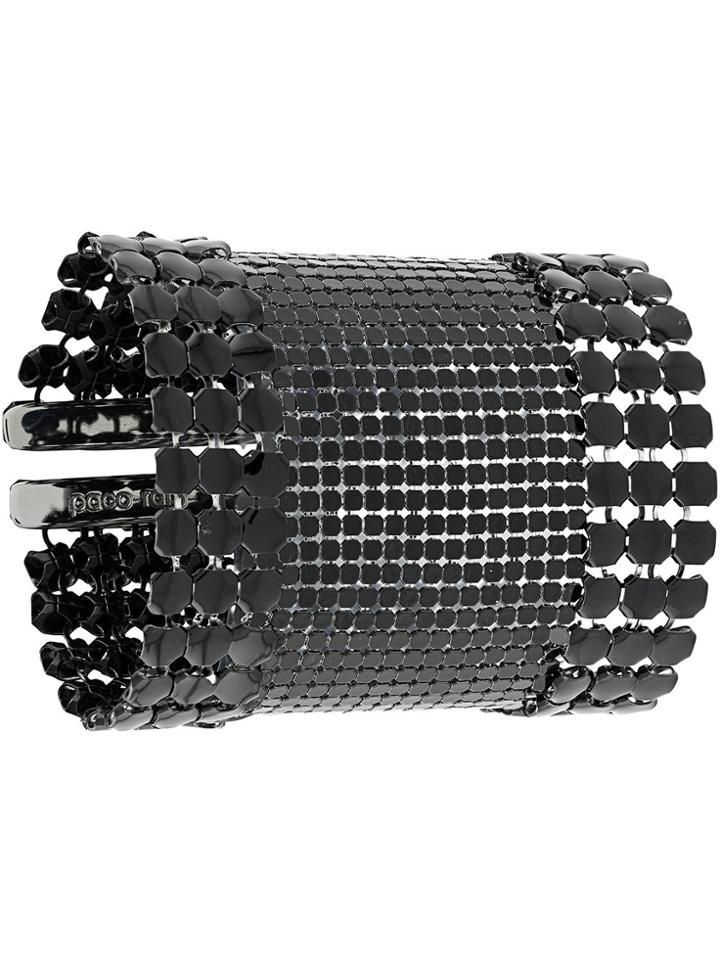 Paco Rabanne Mesh Large Bracelet - Black
