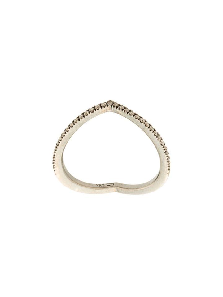 Eva Fehren 18kt Black Gold Private Diamond Ring - Silver