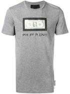 Philipp Plein Dollar Bill Patch T-shirt - Grey