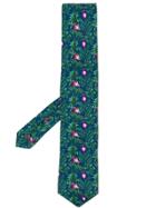 Fefè Flamingo Pattern Tie - Blue