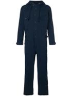 Issey Miyake Hooded Boiler Jumpsuit - Blue