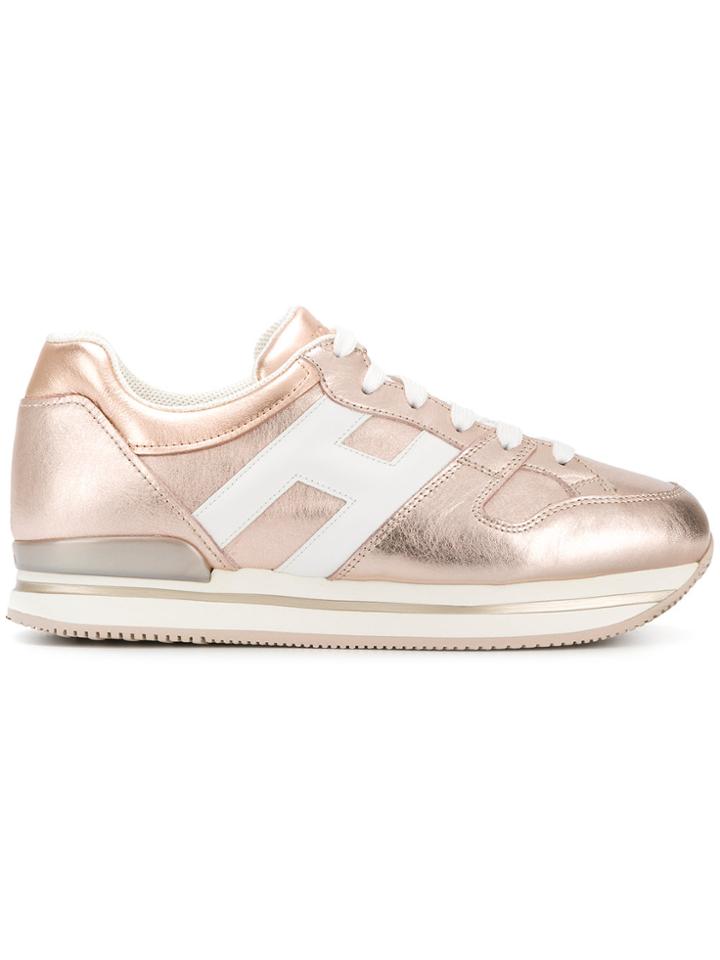 Hogan Low Top Sneakers - Metallic