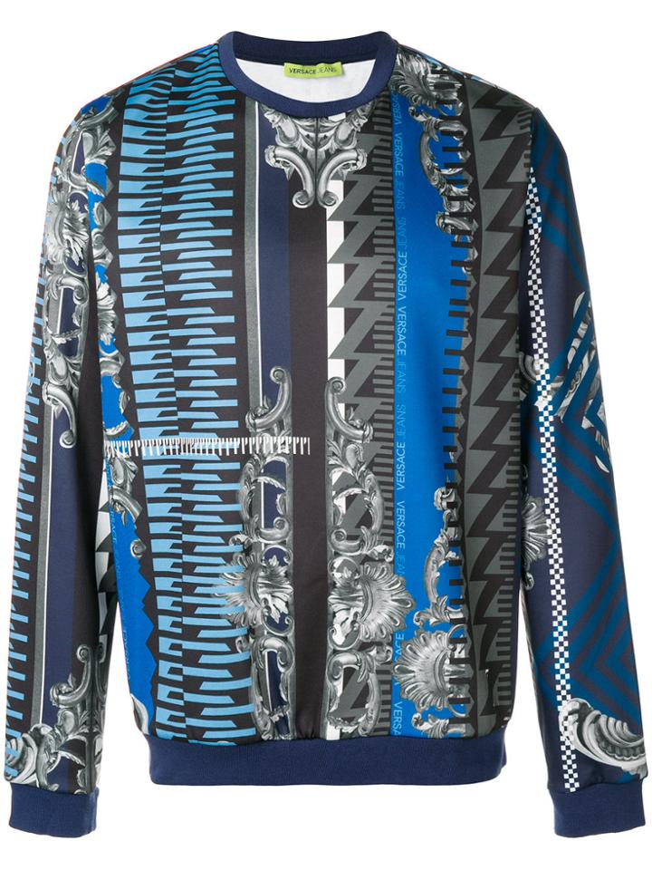 Versace Jeans Fregi Crewneck Sweatshirt - Blue