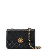 Chanel Pre-owned Quilted Cc Single Chain Mini Shoulder Bag - Black
