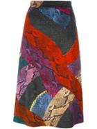 Just Cavalli Snakeskin Print Skirt