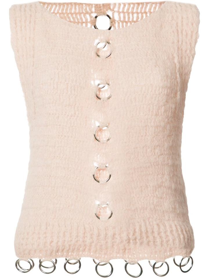 Rachel Comey Rings Detail Knitted Tank, Women's, Size: Small, Pink/purple, Alpaca/nylon