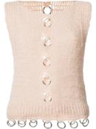 Rachel Comey Rings Detail Knitted Tank, Women's, Size: Small, Pink/purple, Alpaca/nylon