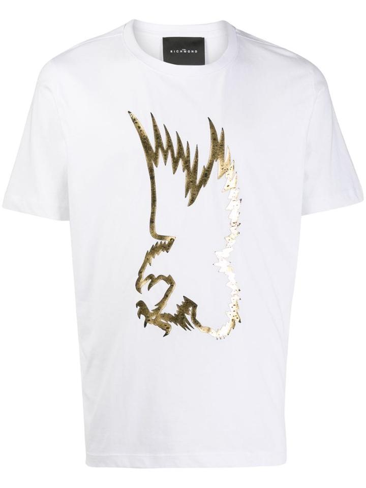 John Richmond Eagle Embroidered T-shirt - White