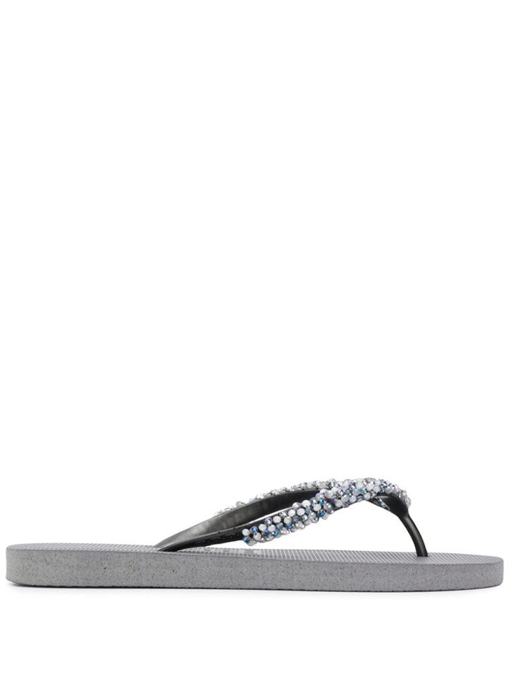 Uzurii Precious Classic Flip Flops - Grey