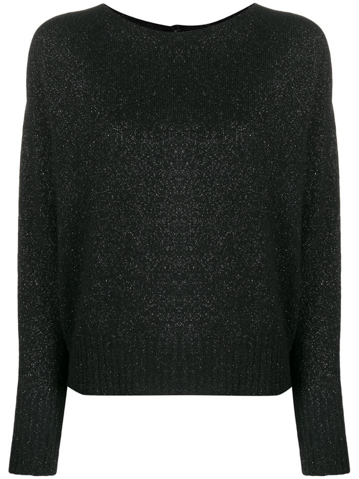 Liu Jo Crew-neck Knit Sweater - Black