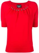 Boutique Moschino Draped Neck Jumper - Red