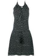 Saint Laurent - Polka Dot Tassel Dress - Women - Silk/viscose - 40, Silk/viscose