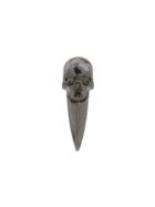 Northskull Oxidised Skull Fang Earring - Silver