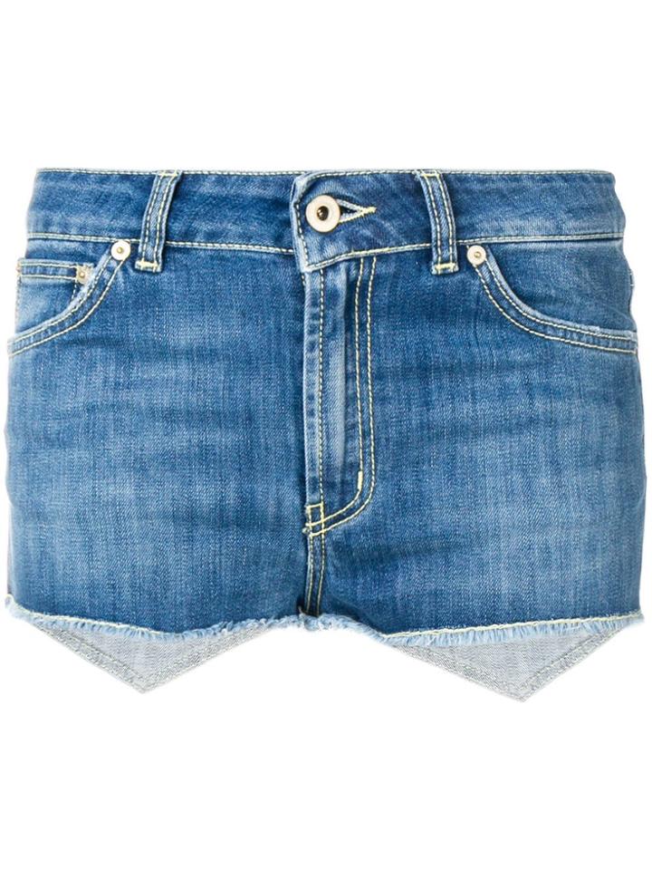 Dondup Frayed Edge Shorts - Blue