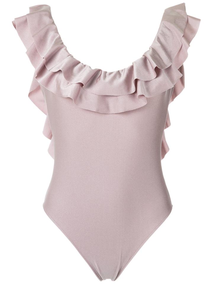 Adriana Degreas Ruffled Swimsuit - Pink & Purple