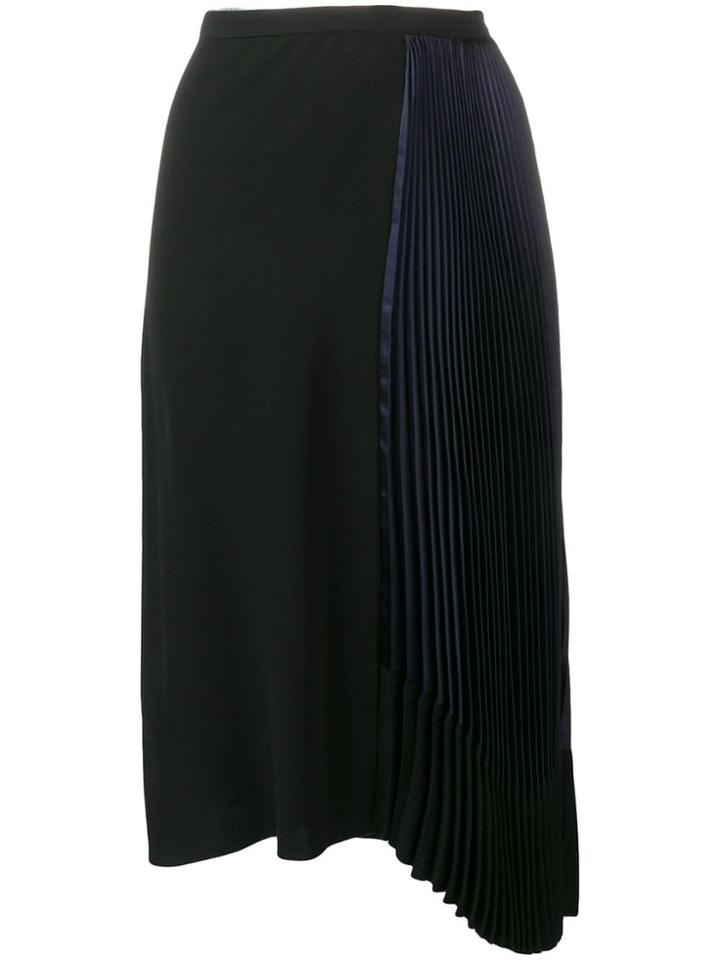 Marni Pleated Drape Skirt - Blue