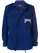 Sankuanz Logo Print Cargo Jacket - Blue