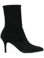 Stuart Weitzman Pointed Toe Boots - Black