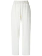 À La Garçonne - High Waist Trousers - Women - Linen/flax/viscose - P, White, Linen/flax/viscose